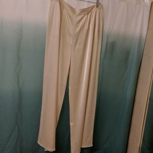 St. John Cream Wide Leg Pants